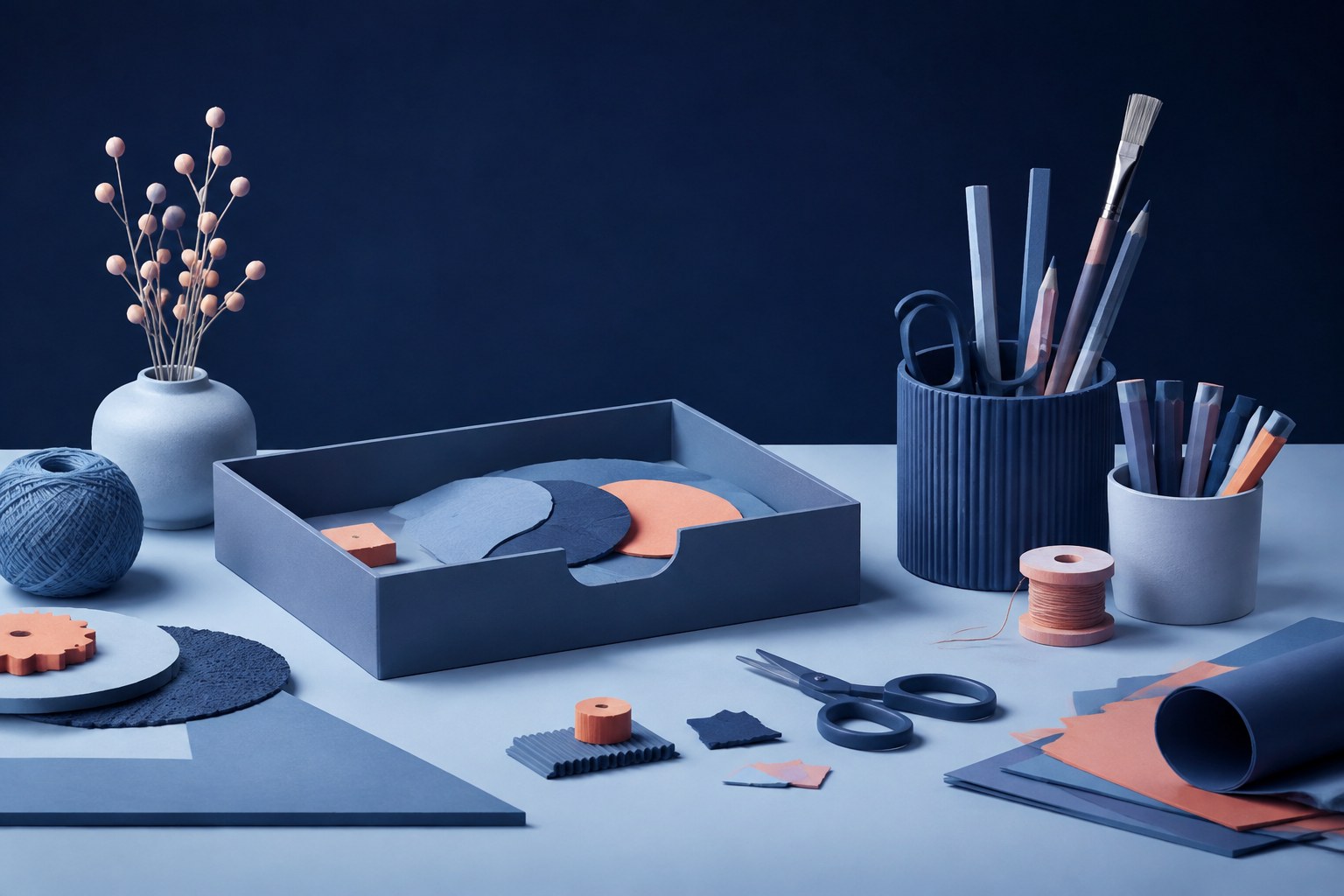 Give shared creative supplies a visible return point.