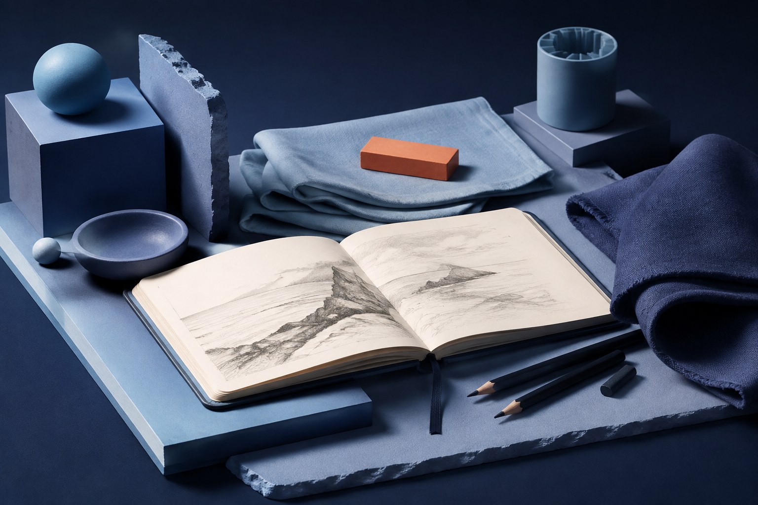 Choose a drawing kit that can move from table to table.